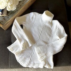 Bright White Turtleneck Sweater from London